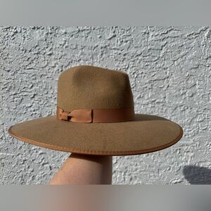 Lack Of Color Carlo Rancher in Teak, 100% Wool Wide Brim Fedora- NWOT, SZ: 57/M
